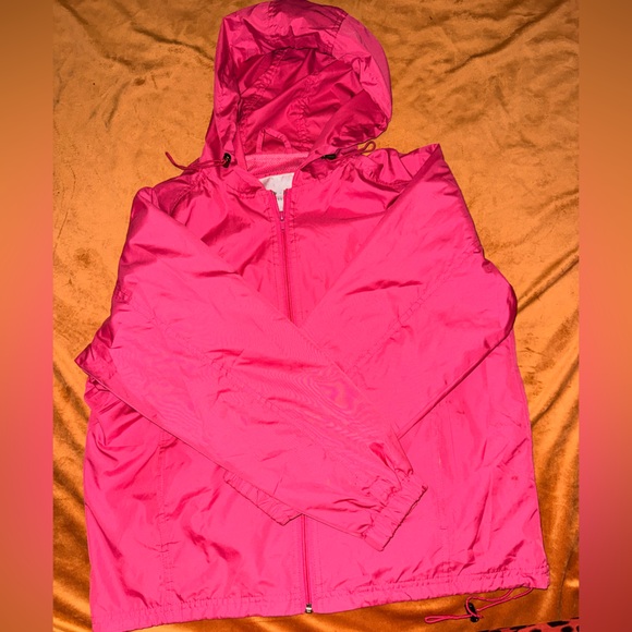 Tally Ho Jackets & Blazers - Tally Ho Women's Vivid Pink Hooded Utility Jacket
